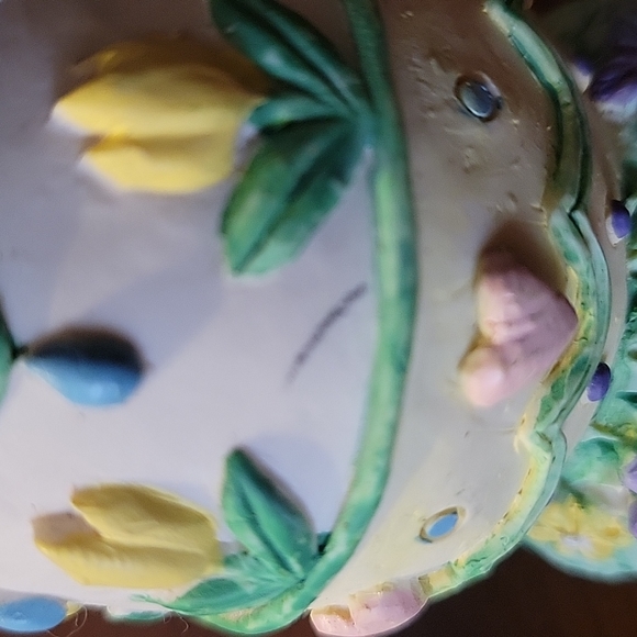 🔥(5/$20) 2 Vtg Easter Egg Heart Tulip Candlestick Holders - Picture 7 of 7